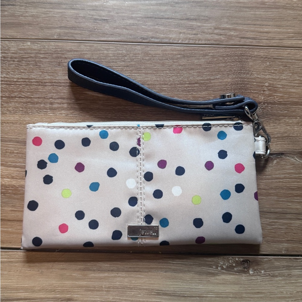 Jewel by Thirty-One Polka Dot Wristlet Clutch